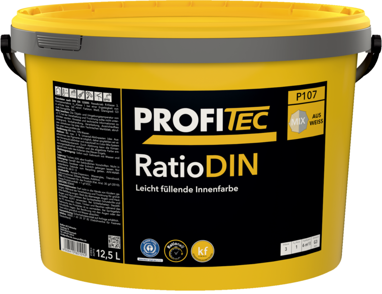 Gebinde P107 Ratio DIN | Leicht füllende Innenfarbe