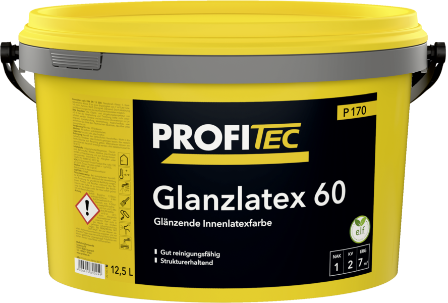 Gebinde P170 Glanzlatex 60 | Glänzende Innenlatexfarbe