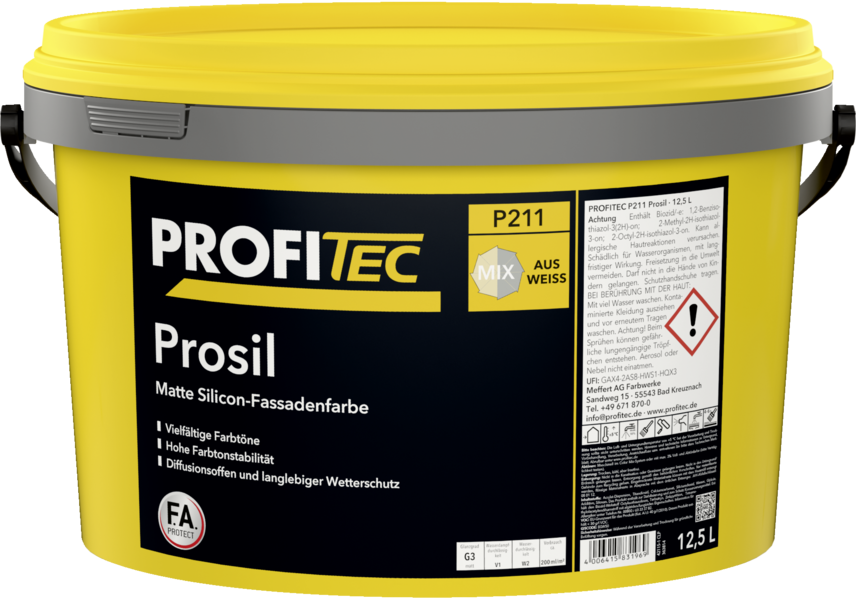 Gebinde P211 Prosil | Matte Silicon-Fassadenfarbe