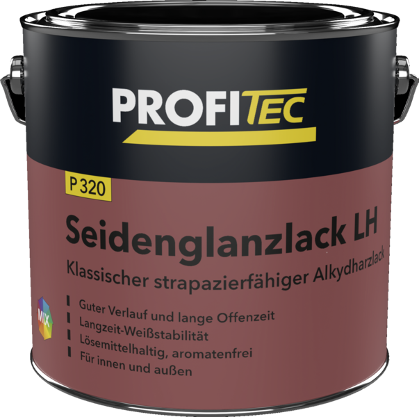 Gebinde P320 Seidenglanzlack LH | Klassischer strapazierfähiger Alkydharzlack