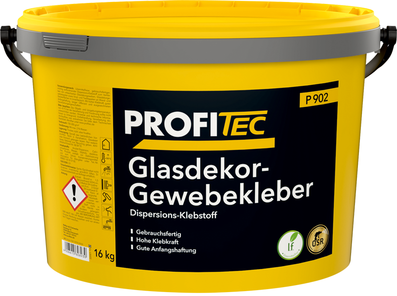 Confezionamento P902 Gewebekleber | Adesivo in dispersione per velli di vetro e tessuti di vetro fino a 225 g/m² di peso base