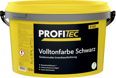 P101 Volltonfarbe Schwarz Gebinde P101 Volltonfarbe Schwarz