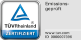 Tutti i prodotti con questo marchio non emettono vapori nocivi per la salute e sono inoltre regolarmente monitorati in base agli standard del Gruppo TÜV Rheinland.